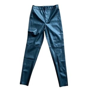NWOT Zara Faux Leather Black Highrise skinny pants Leggings